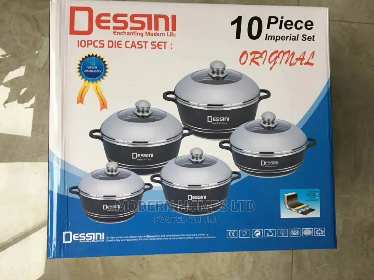 Affordable Dessini 10 Pieces Cooking Pots