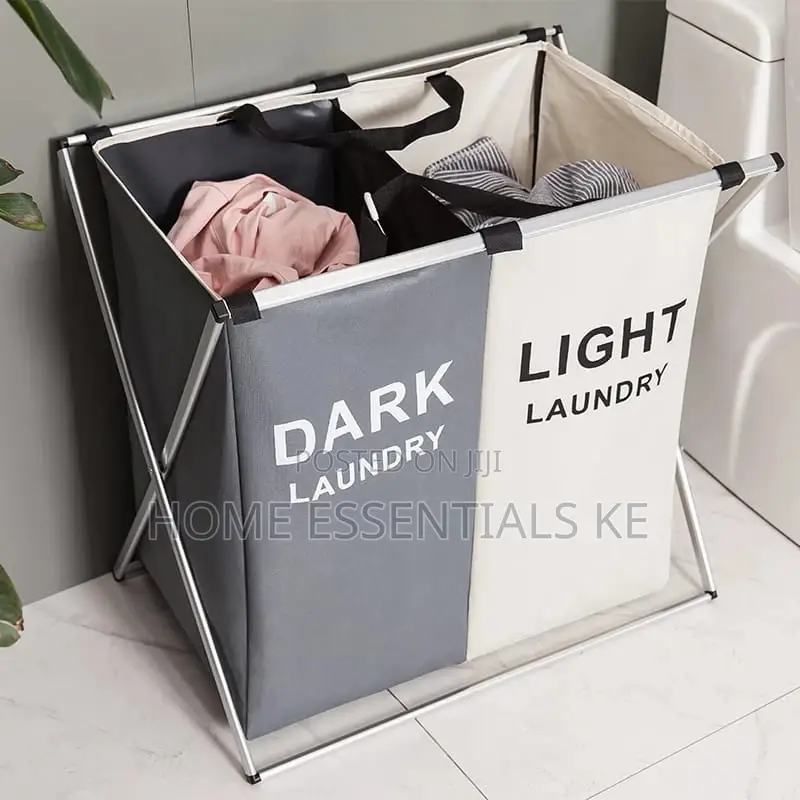 2 Compartment Laundry Basket