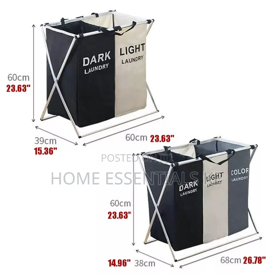 2 Compartment Laundry Basket