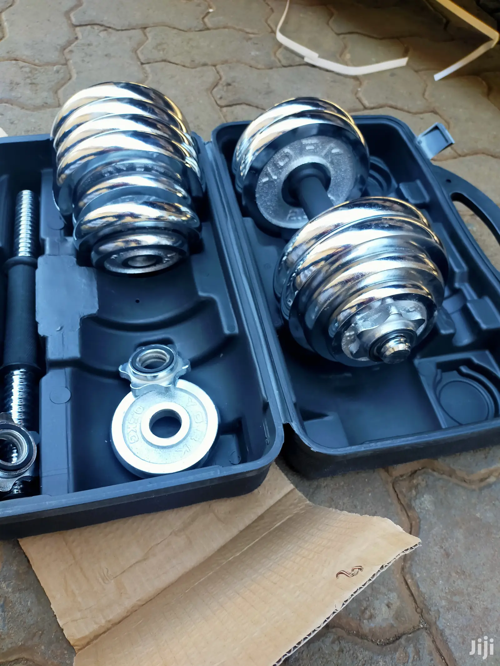30 Kg Dumbell Set Adjustable Heavy Duty With Briefcase Porta