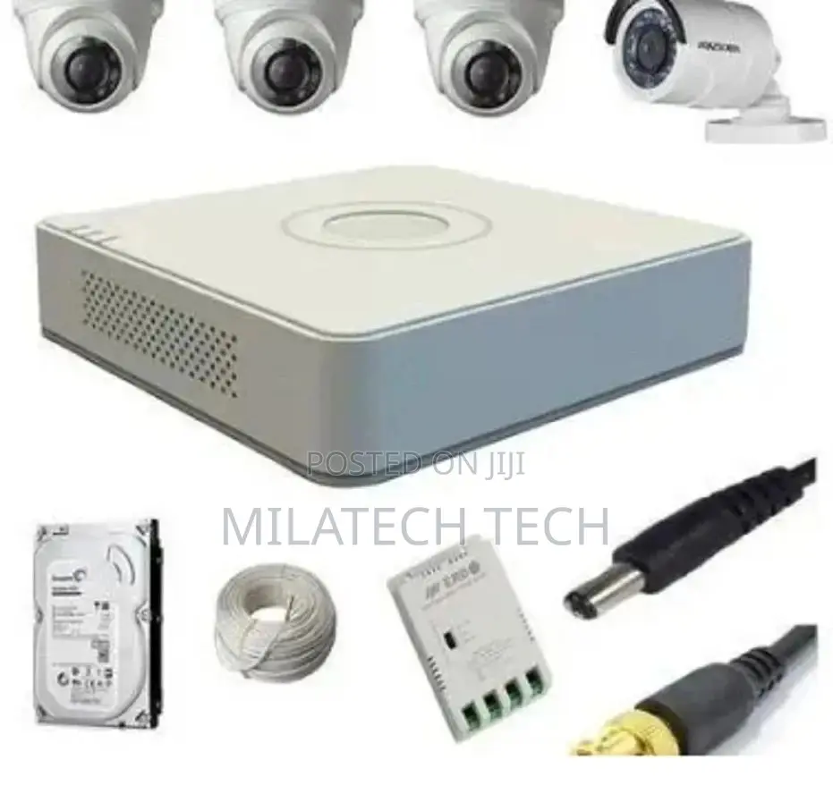 Hikvision 4 CCTV Cameras Full Kit