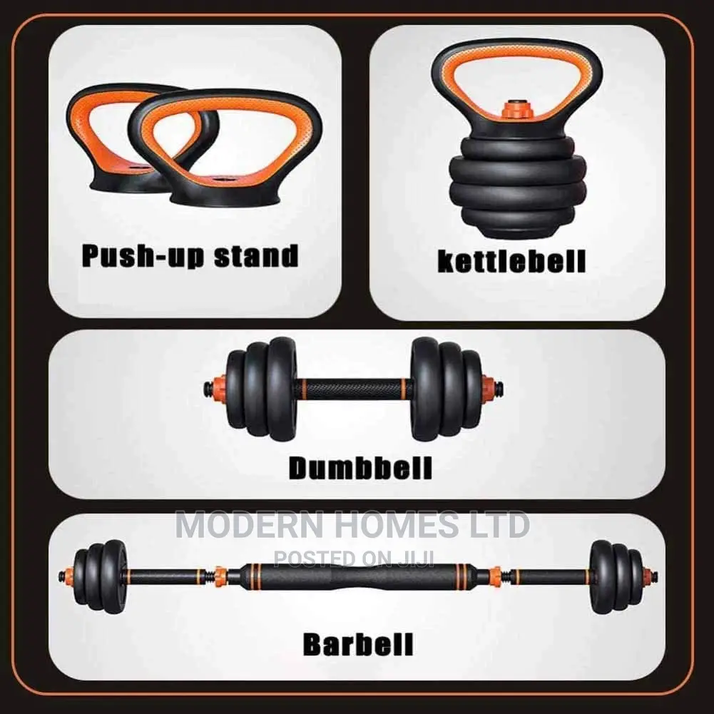 Multi Functional Dumbbell Set Adjustable Barbell Kettle Bell