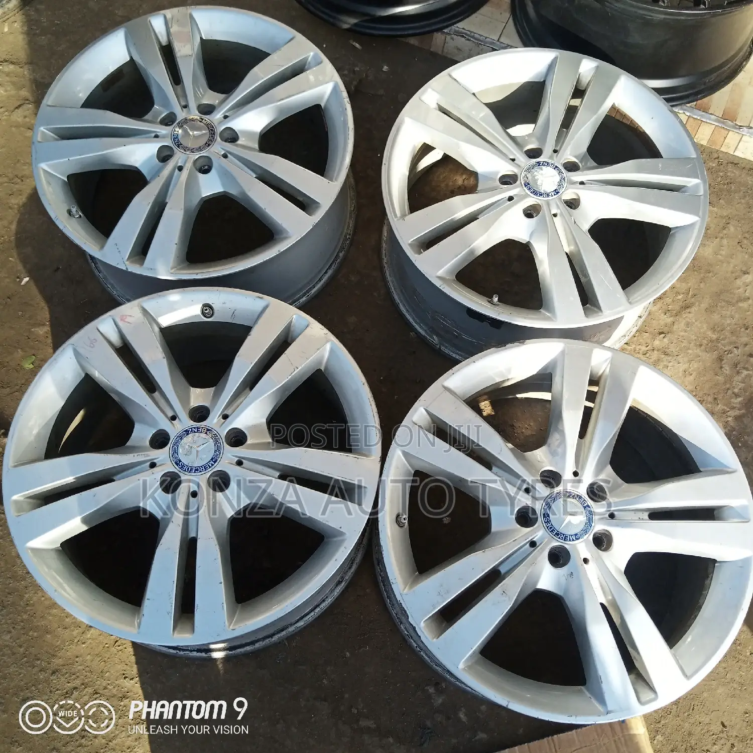Set of Mercedes Benz Sport Rims Size 19