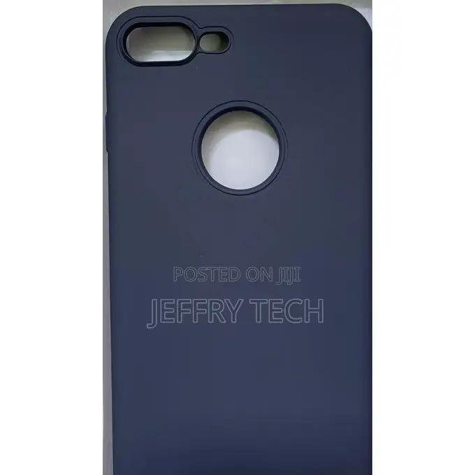 Silicon iPhone 8 Plus Silicone Back Cover Blue