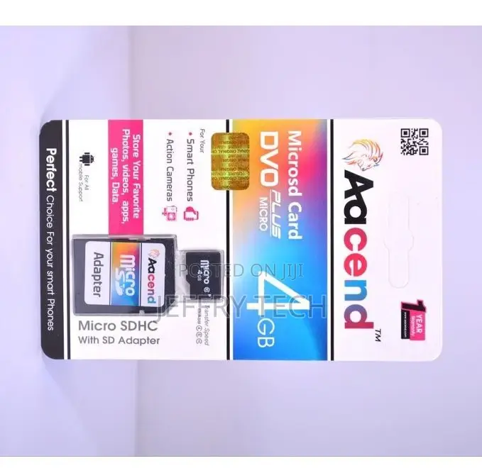 Aacend 4GB Microsdhc Memory Card With Adapter