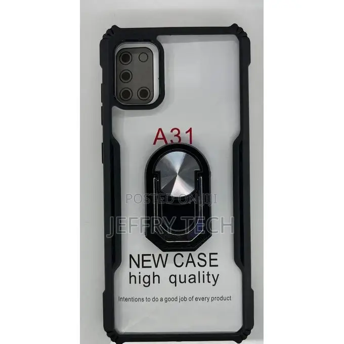 My Choice A31 Ring Armor Case Clear for Galaxy A31 Cover