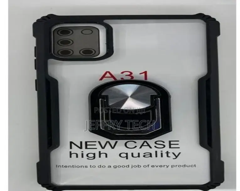 My Choice A31 Ring Armor Case Clear for Galaxy A31 Cover