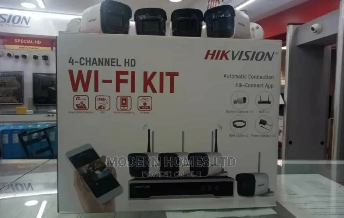 WIFI Kit, 4 Pcs 4mp Cameras, 4 CH NVR And1tb Pre-Installed