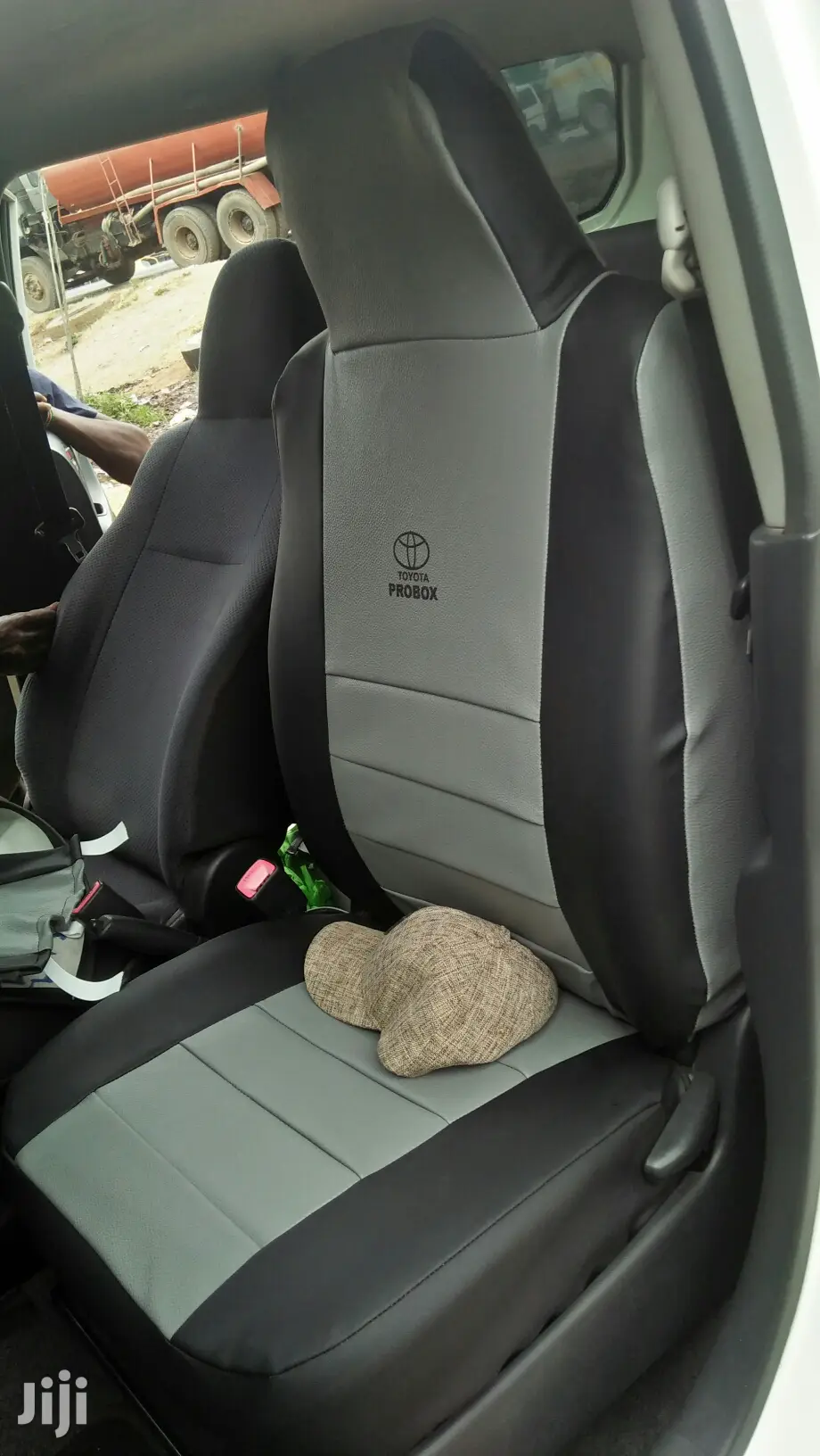 Brown and Beige Car Seat Covers