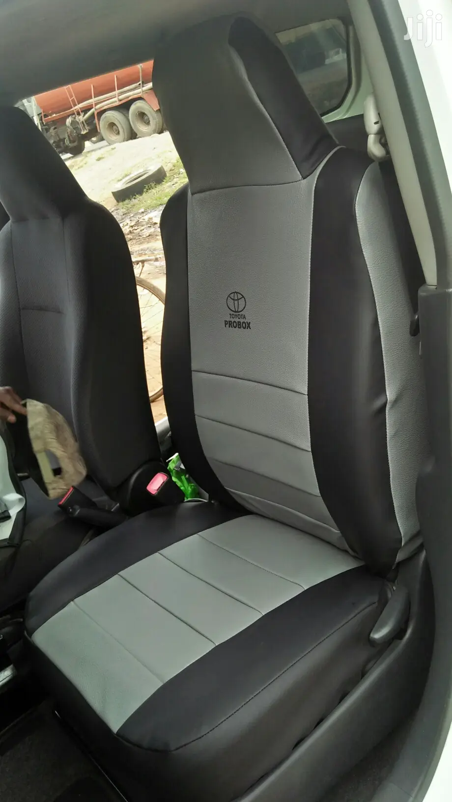 Brown and Beige Car Seat Covers