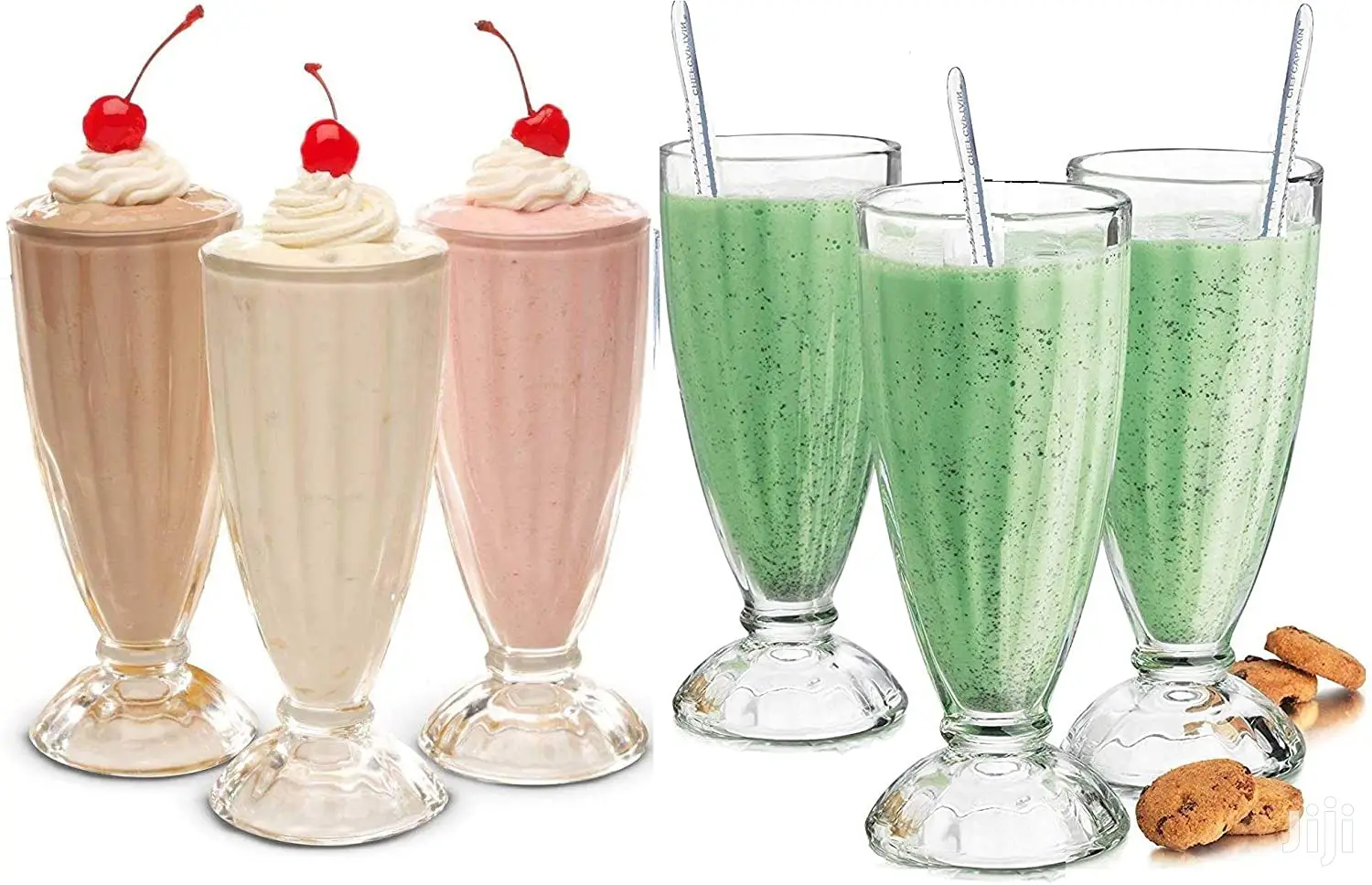 6pcs Milkshake Glasses