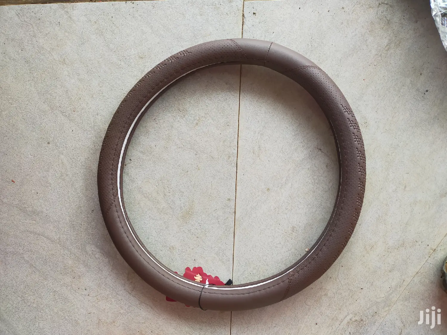 Steering Cover Leather High Grade Brown