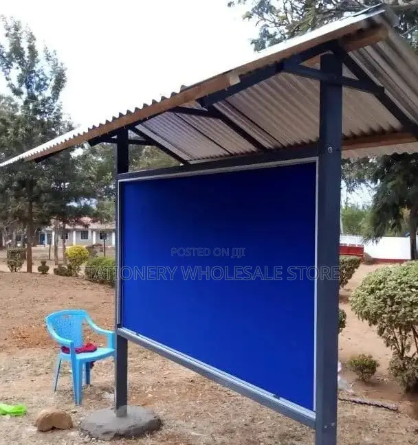 Outdoor Noticeboard With a Canopy