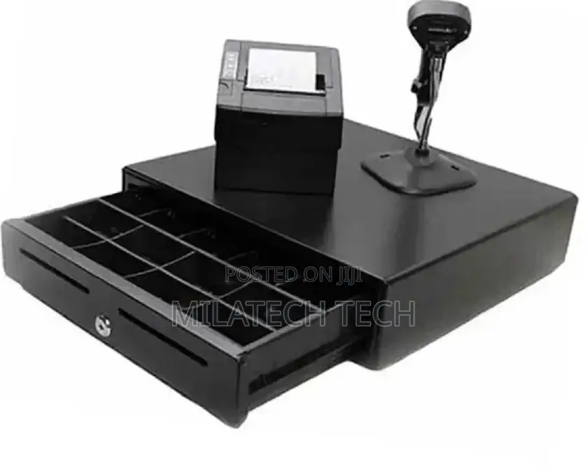 80MM Thermal Receipt Printer,Cash Drawer and Laser Barcode S