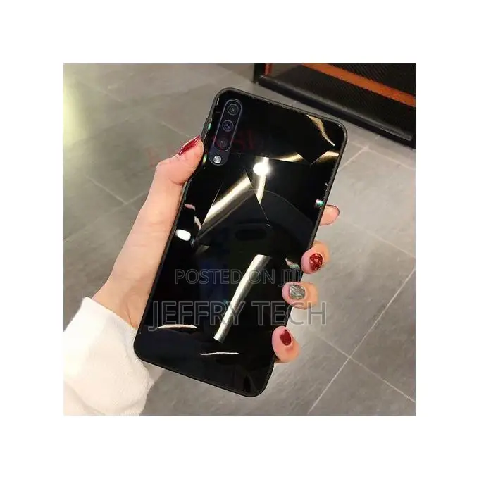 Case Luxury Diamond Texture Mirror Glossy Back Cover for Sam