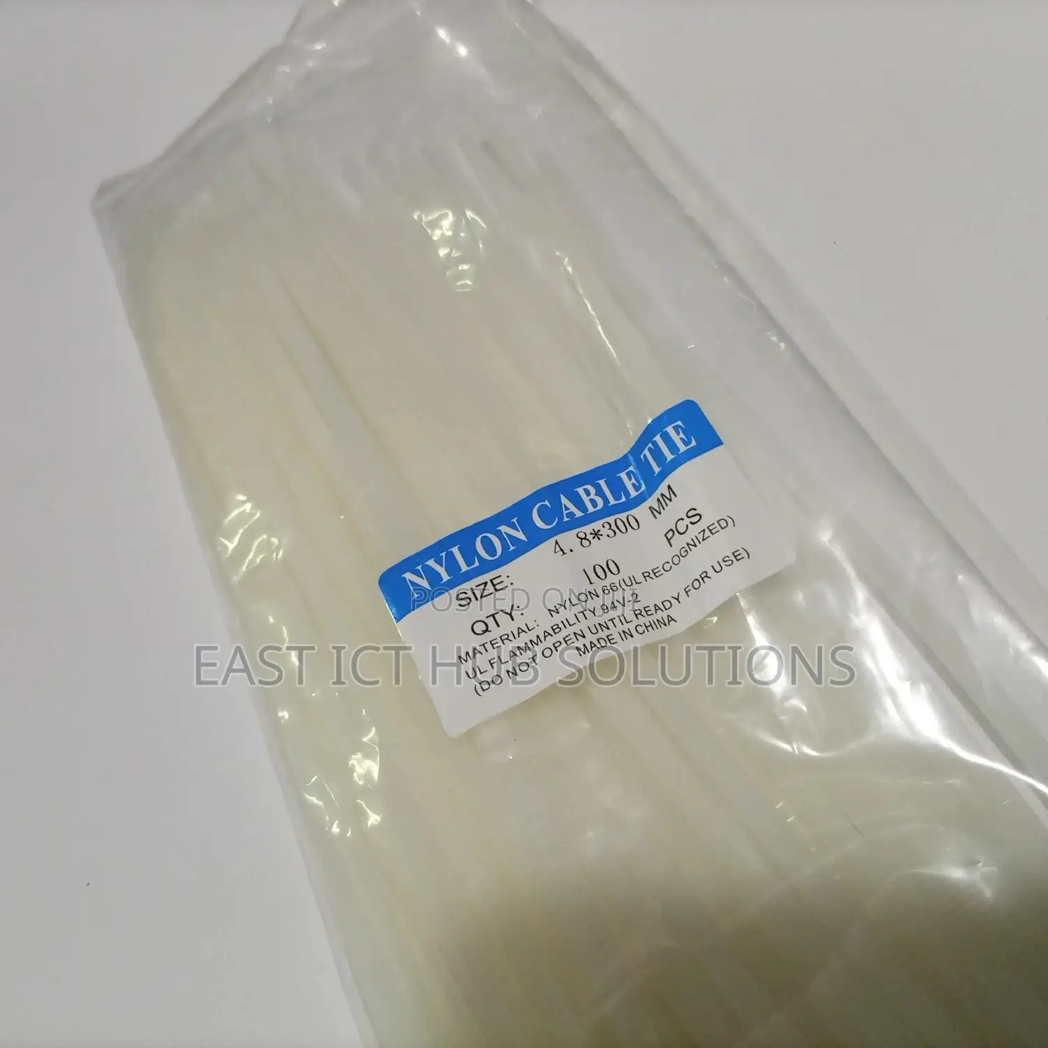 Quality Cable Ties All Sizes, Mild Cream in Color