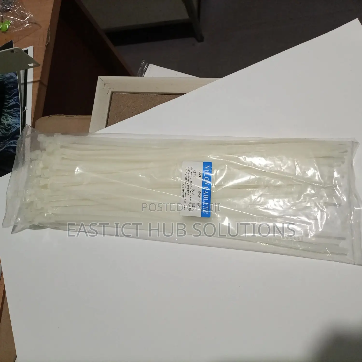 Quality Cable Ties All Sizes, Mild Cream in Color
