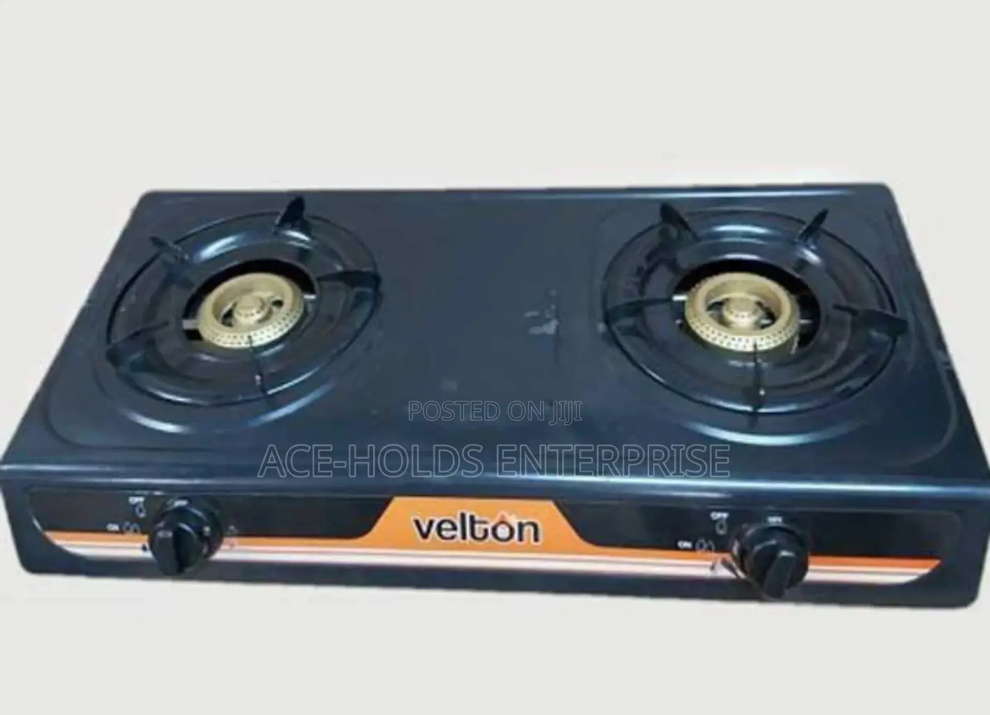 Black Velton Double Burner Cooker.