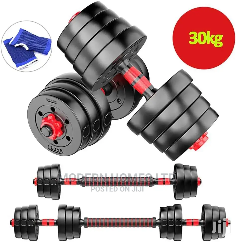 Rubber Coated Dumbbells - 30 Kgs