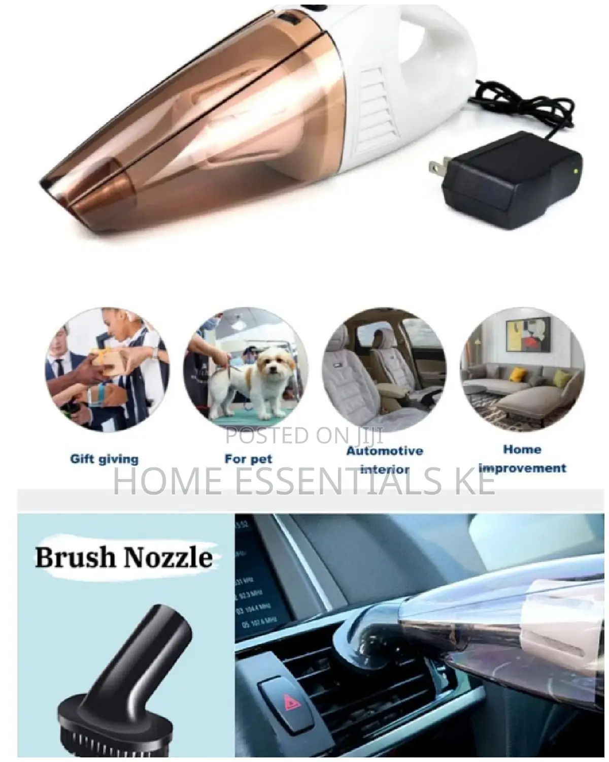 *3 in 1 Portable Rechargeable Wireless Vacuum Cleaner