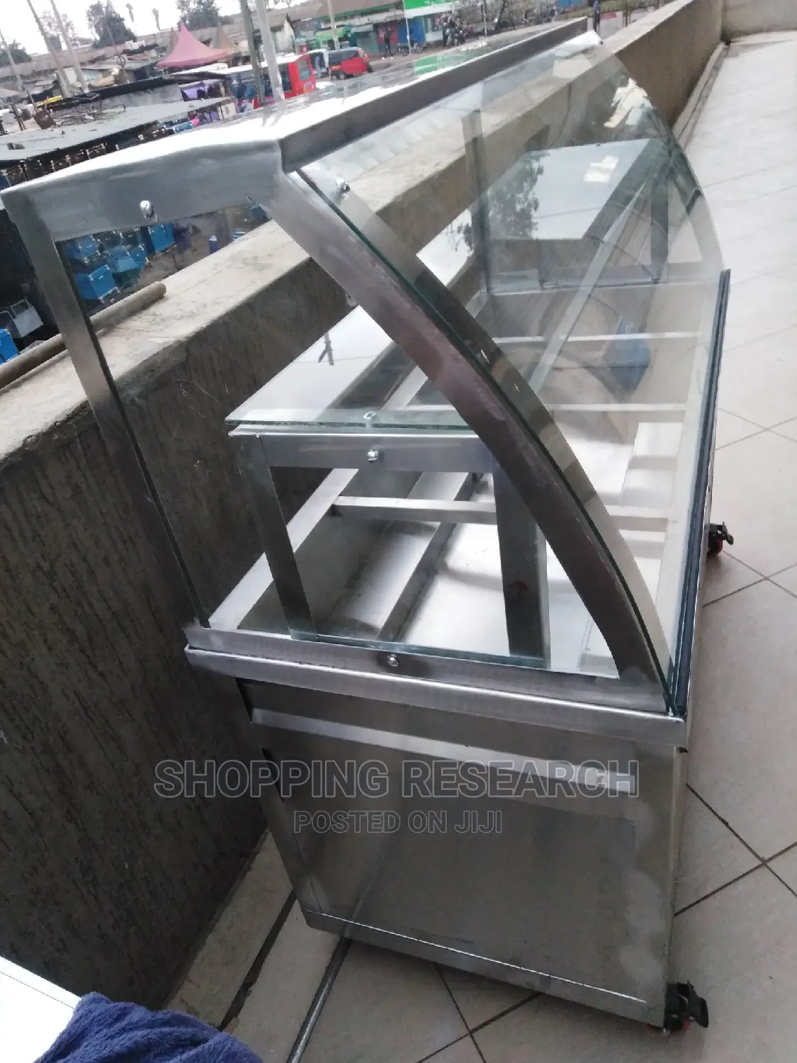 Food Warmer Display Bin Marie Curved Glass Pure Stainless