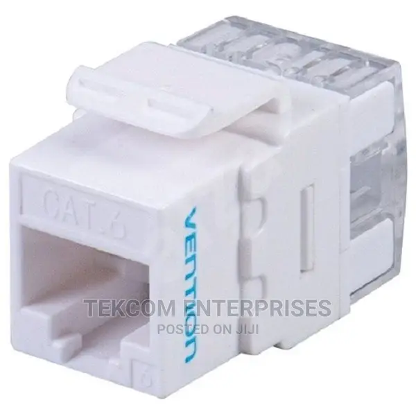 Vention Cat.6 Utp 180 Degree Keystone Jack White