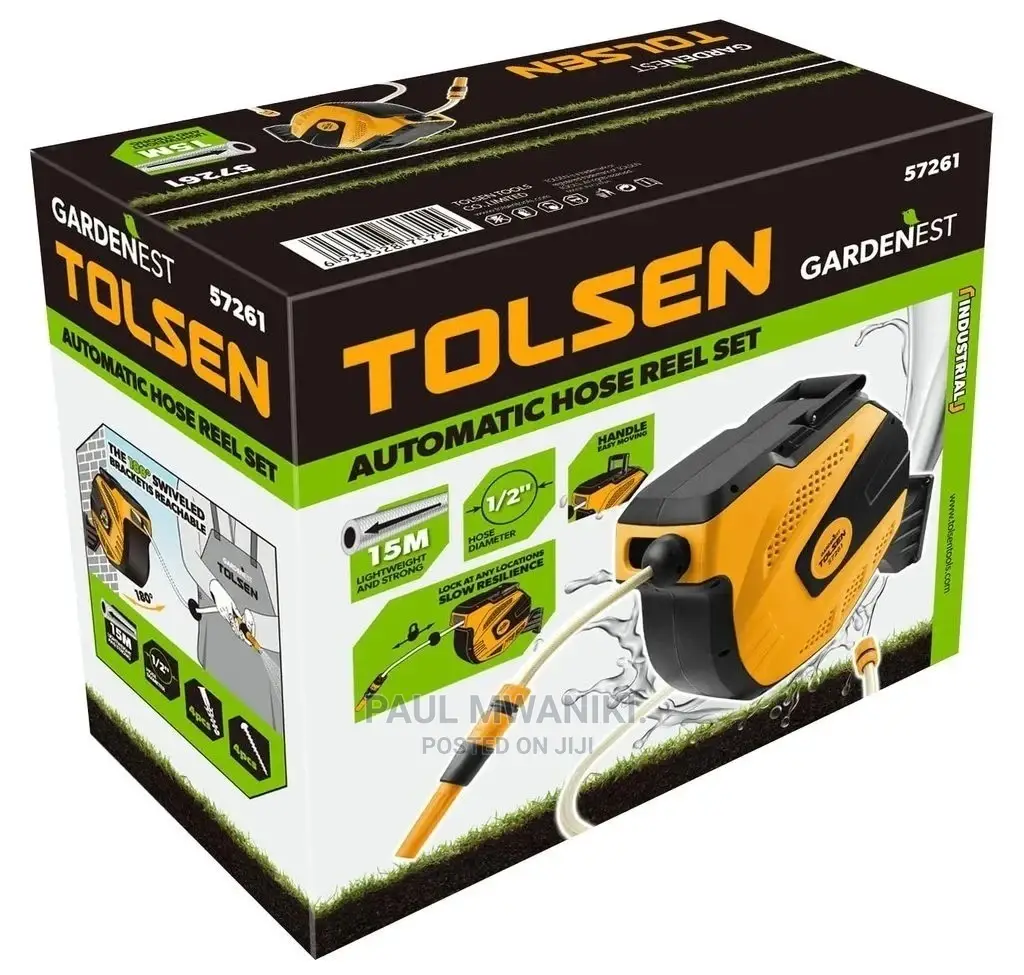 Tolsen Industrial Automatic Hose Reel Set