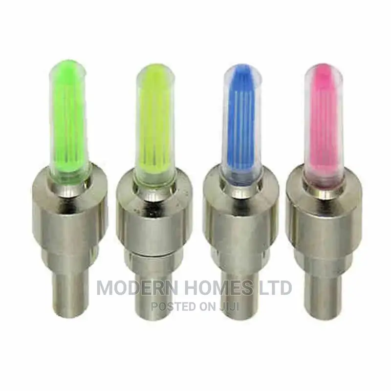 Multicolor Bike Bicycle Car Tyre Wheel Valve Cap Light Valve