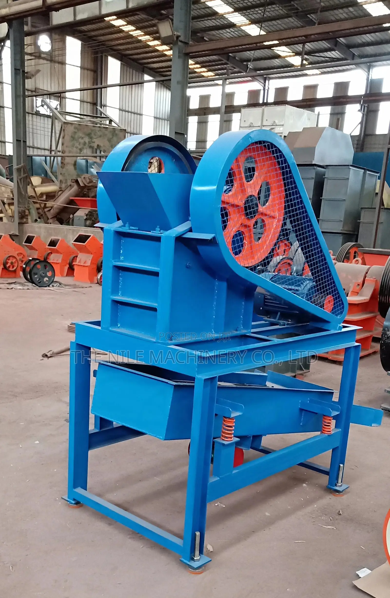 Small Electric Motor Jaw Crusher With Vibrating Screen