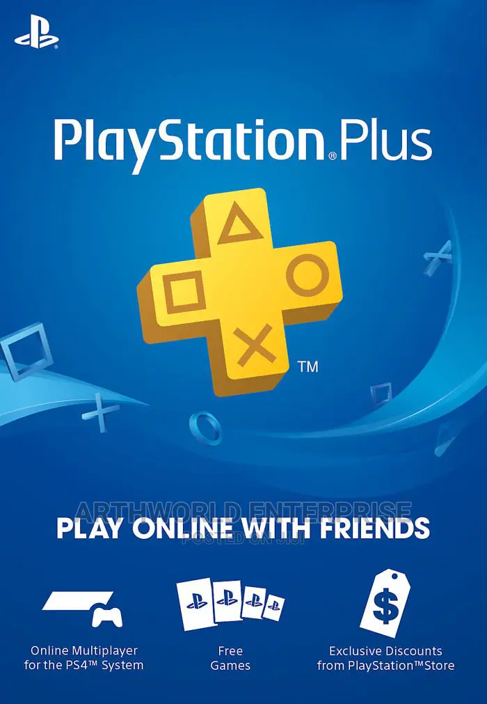 Playstation Plus (Ps+) - 1 Month (Us/Uk/Uae/Sa) - PS Plus