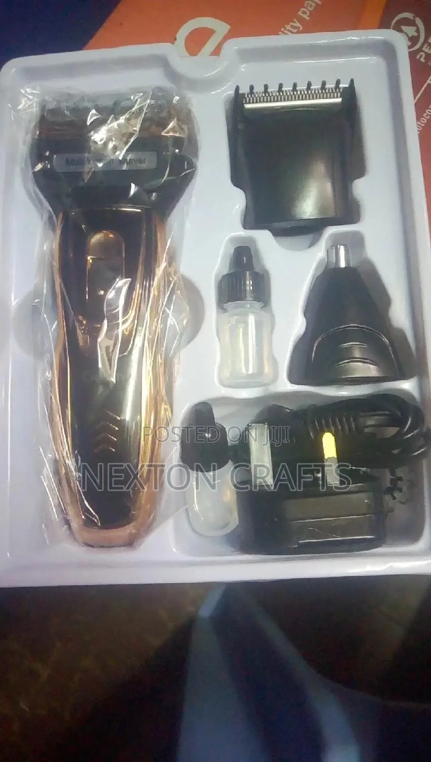 Geemy 3 in 1 Rechargeable Hair Beard Nose Shaver Trimmer