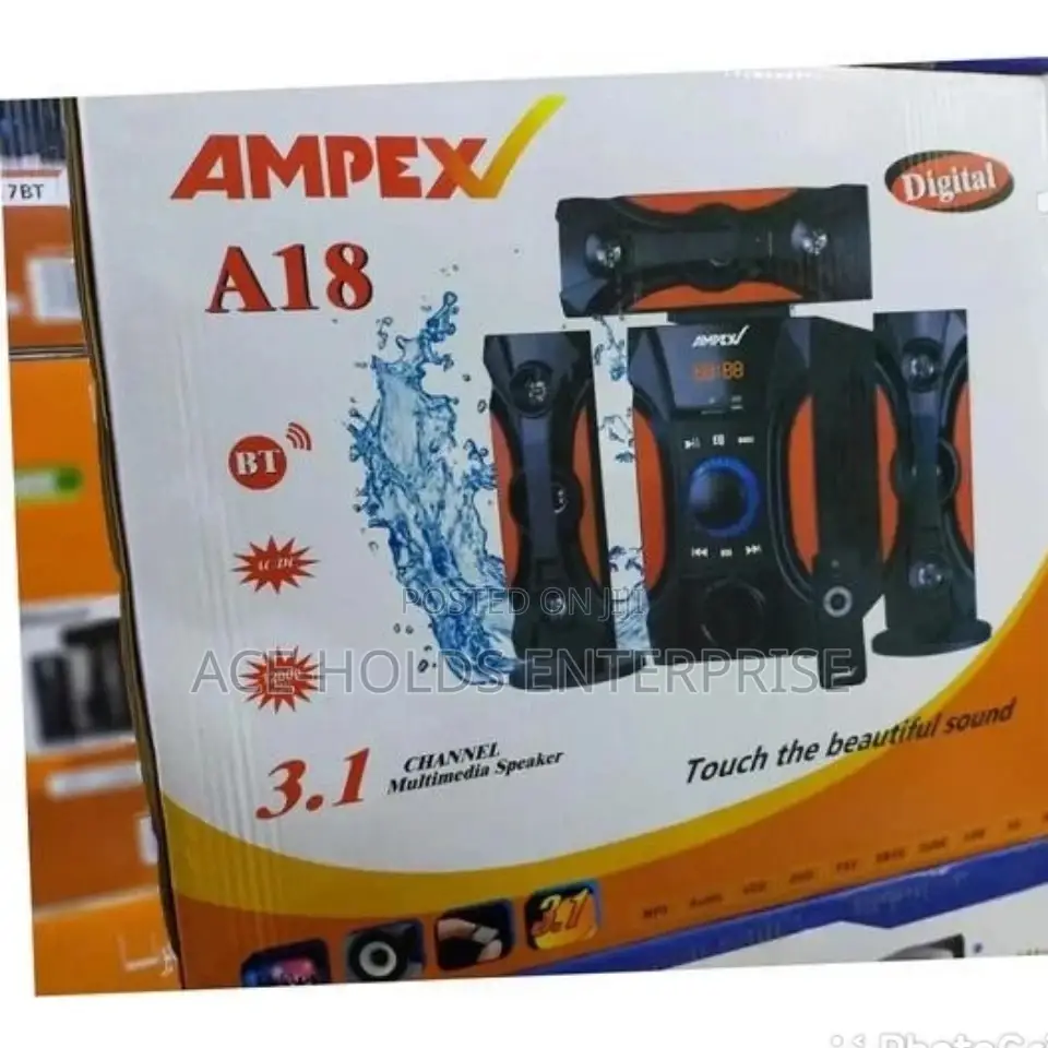 3.1 Ch Ampex A18 Multimedia Sound System.