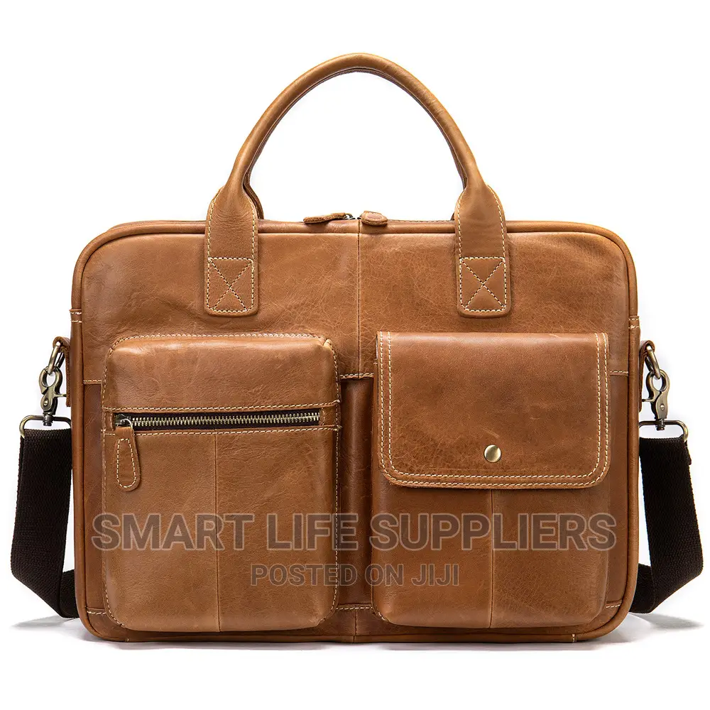 Crossbody Men Leather Laptop Bag #7212