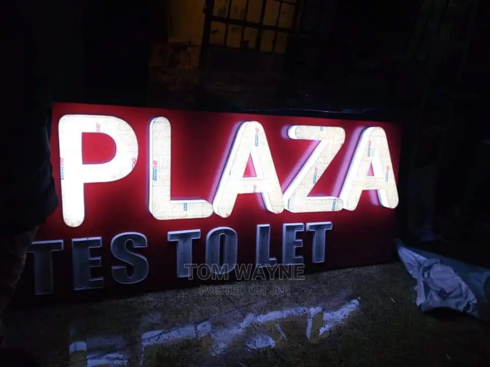 Mpesa Poster and Light Boxes With Signage