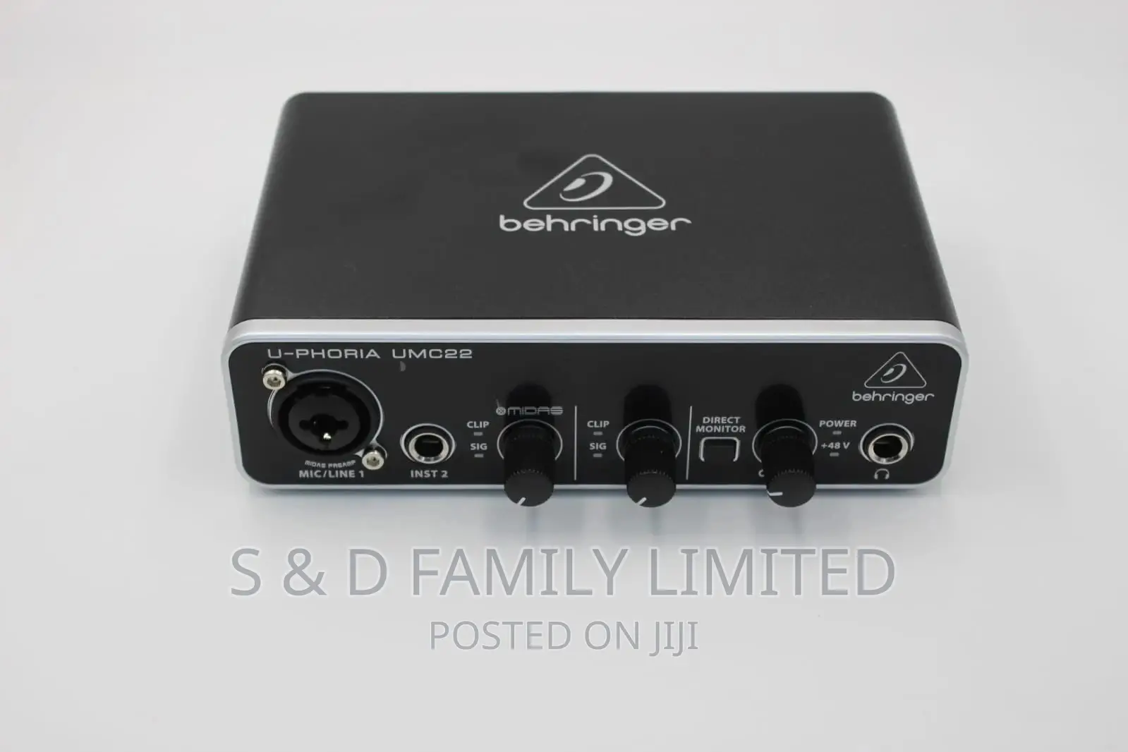 Behringer U-Phoria UMC22 USB Audio Interface