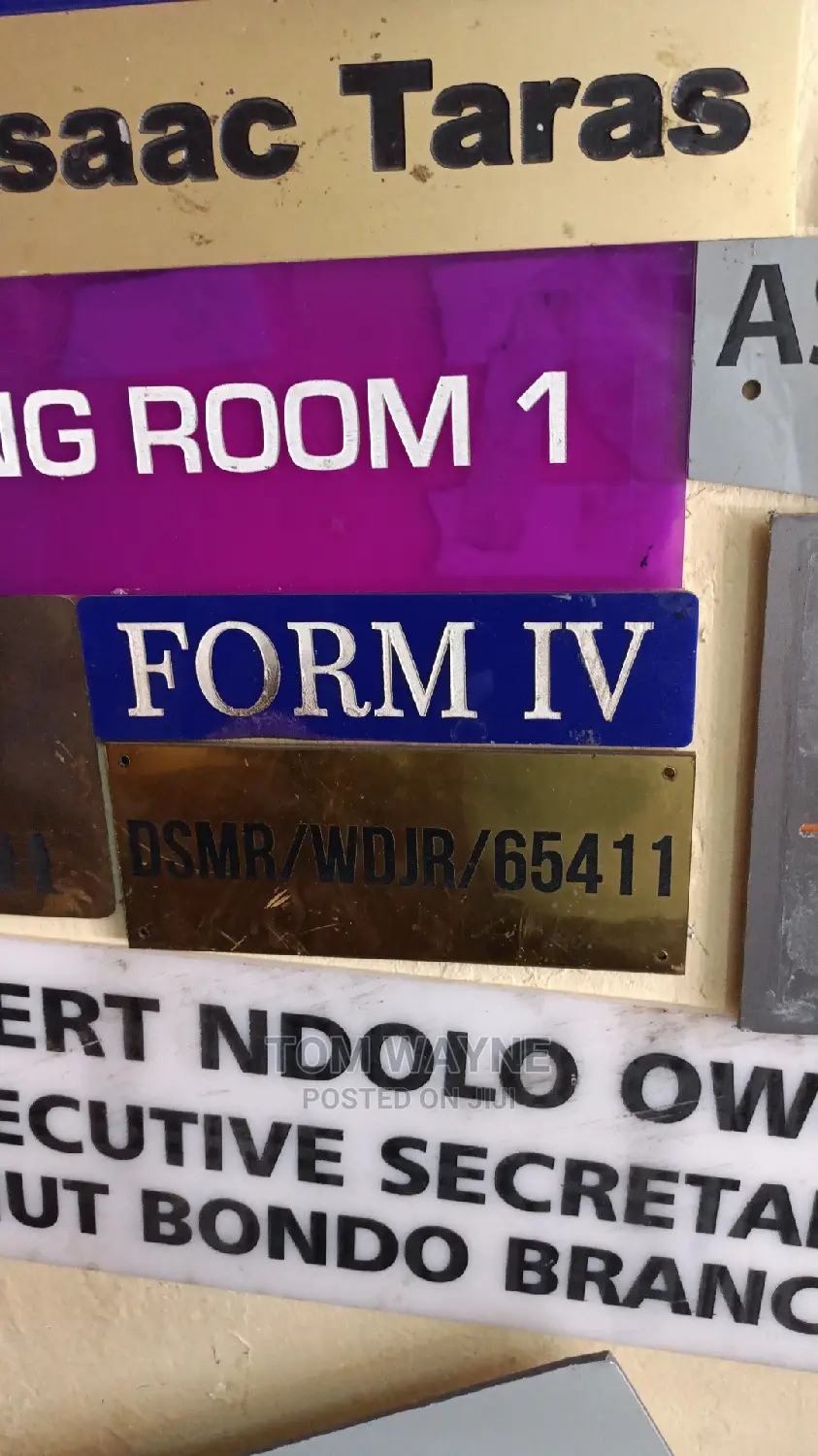 Office/Room/Department/Floor Signage