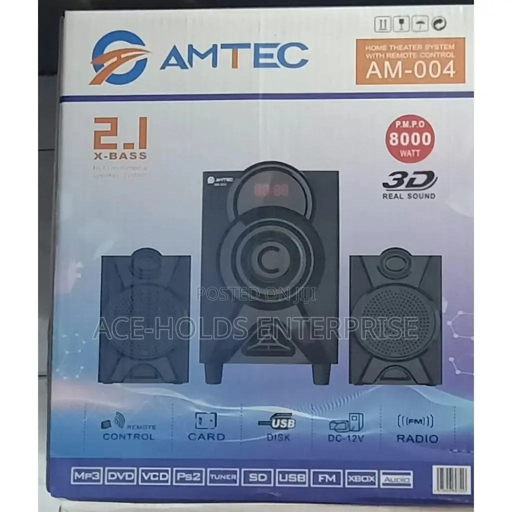 2.1 Channel Amtec AM-004 Woofer 8000 Watts Sound System