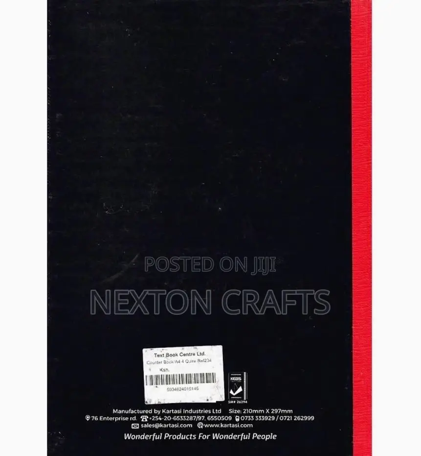 Counter Book A4 4 Quire