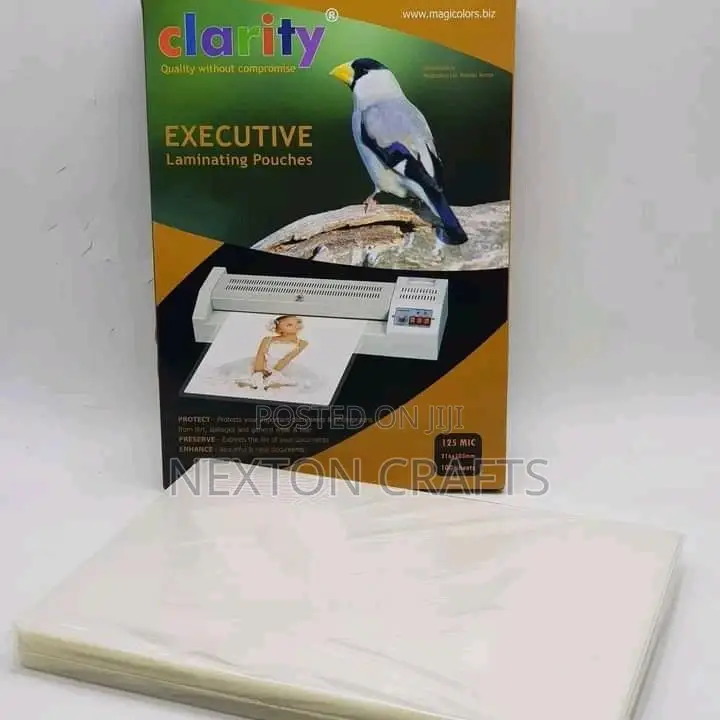 Clarity A4 Laminating Pouches a Ream of (100 Sheets)