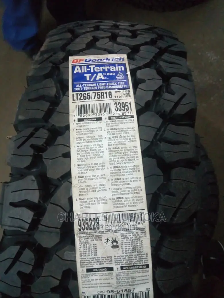 265/ 75 R 16 BF Goodrich AT Tyres