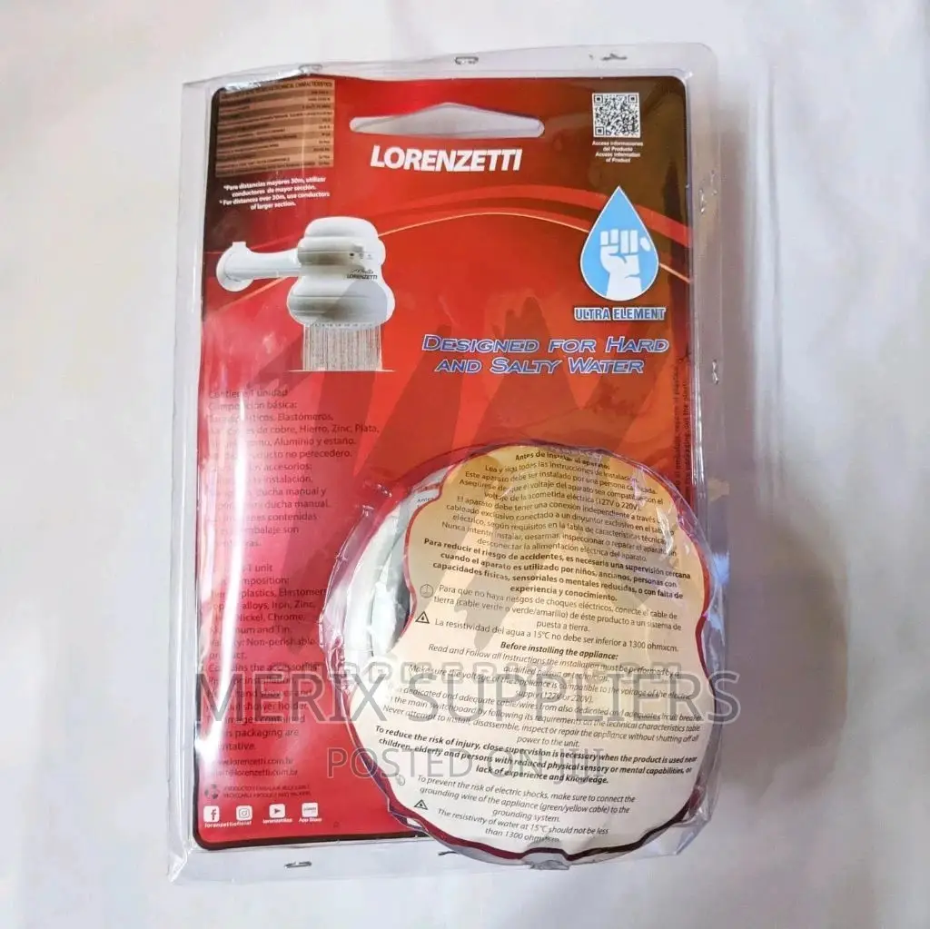 Lorenzetti Loren Bello Shower Head + Free PVC Shower Arm