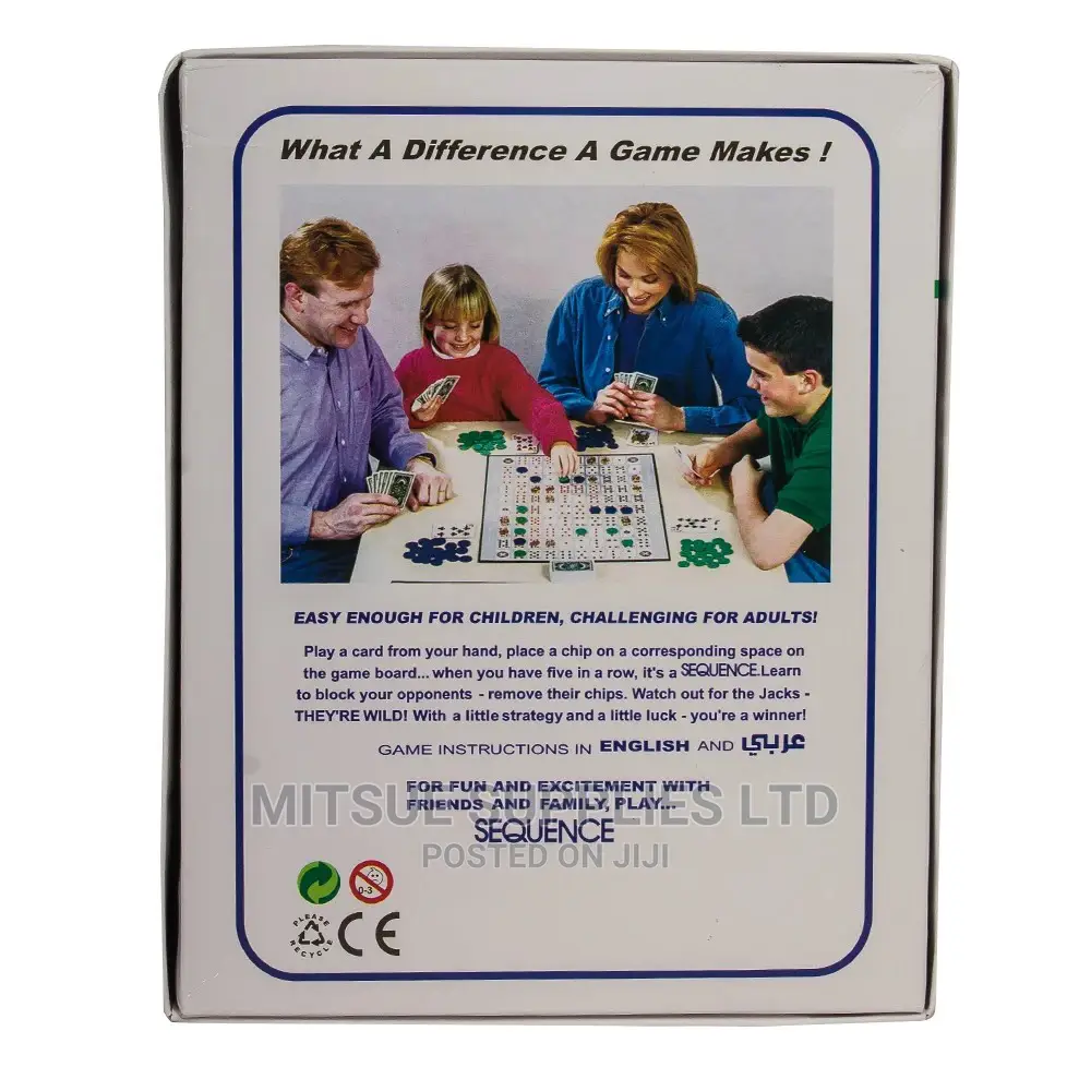 Card Board Sequence Game for Kids and Adults