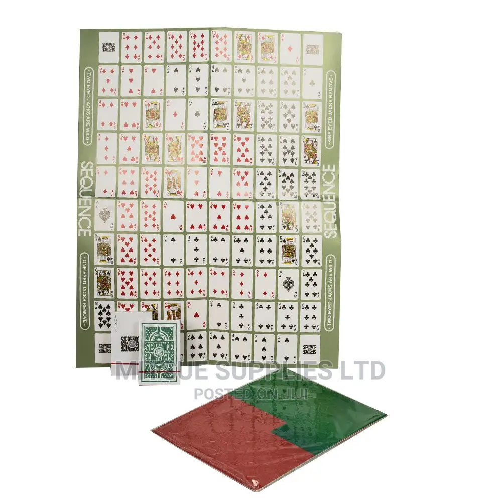 Card Board Sequence Game for Kids and Adults