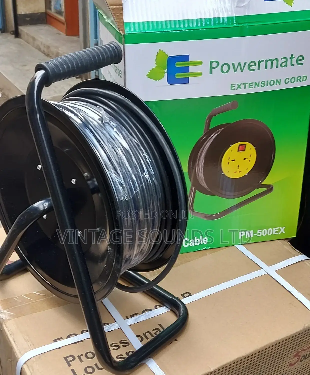 50 Meters Heavy Power Cord Reel Extension Cable