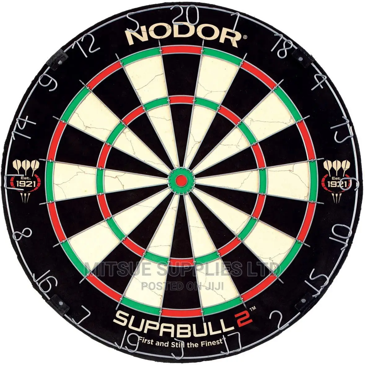 Nodor Superbull Dartboard With a Set of 3 Kwiz