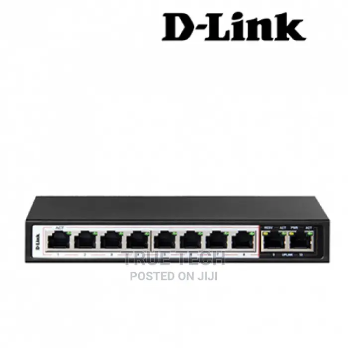 D-Link 8 Port Poe Switch - DES-F1010P-E