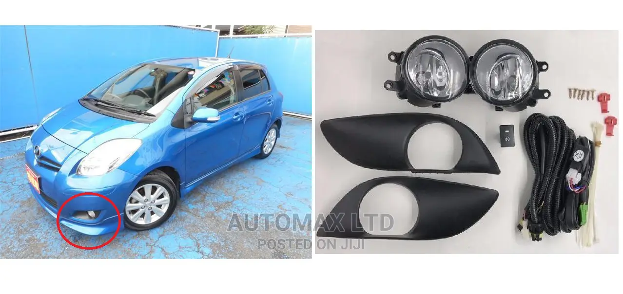Yr2007+ Fog Lights Set: For Toyota Vitz/Yaris (Old Model)