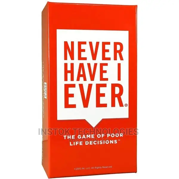 Never Have I Ever -the Game Of Poor Life Decisions Card Game
