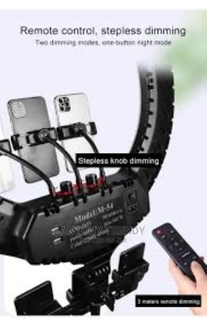 18 Nch Ring Light, 2700- Led Ring Lamp, With Tripod, 3