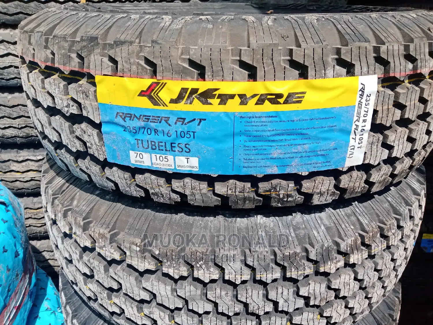 235/70r16 JK Tyre (Ranger a/T) Made in India